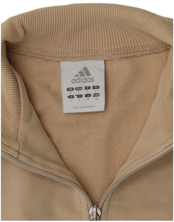 Damska bluza dresowa Adidas UK 10 mała beżowa