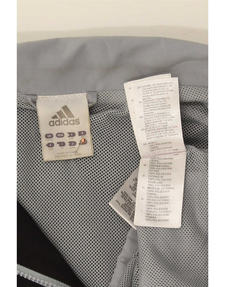 Adidas Męska bluza dresowa UK 50/52 2XL Czarny poliester z blokami kolorów