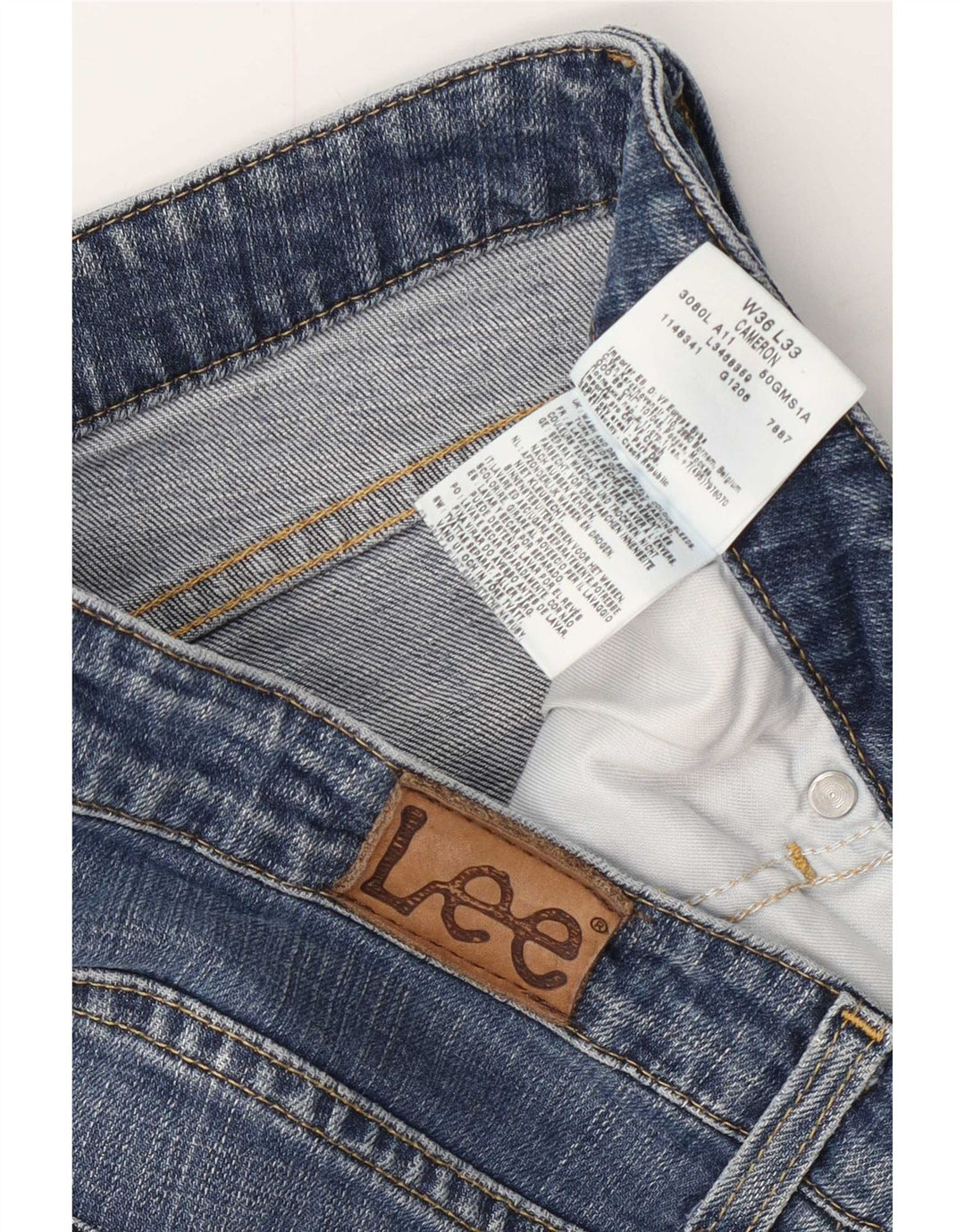 Damskie jeansy Lee Cameron Bootcut W36 L28 Niebieskie bawełniane