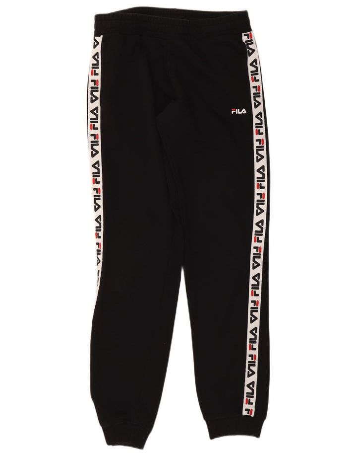 Męskie spodnie dresowe Fila Graphic Joggers w kolorze średniej czerni