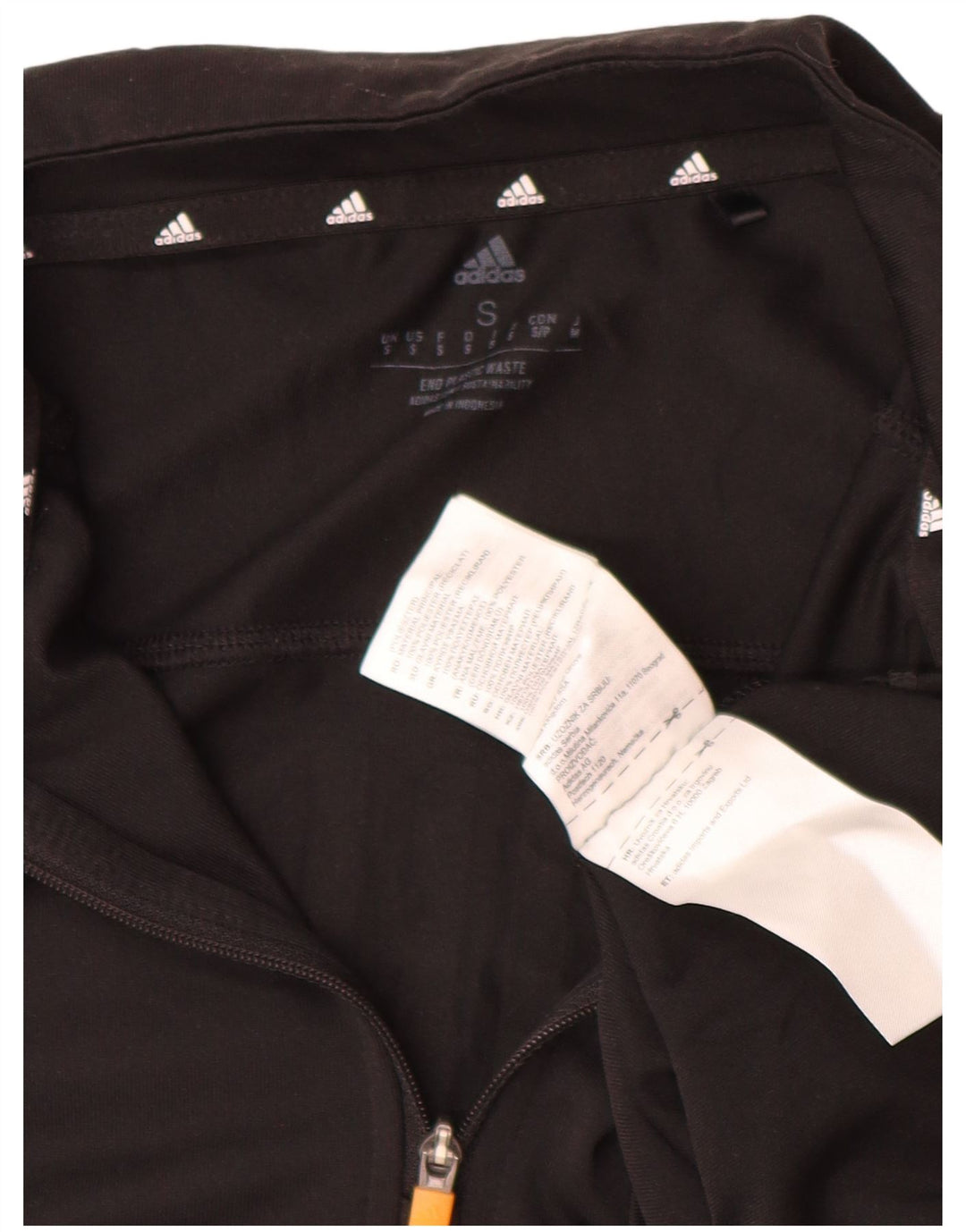 Adidas Męskie Aeroready Zip Neck Sweter Dresowy Top Mały Czarny Poliester