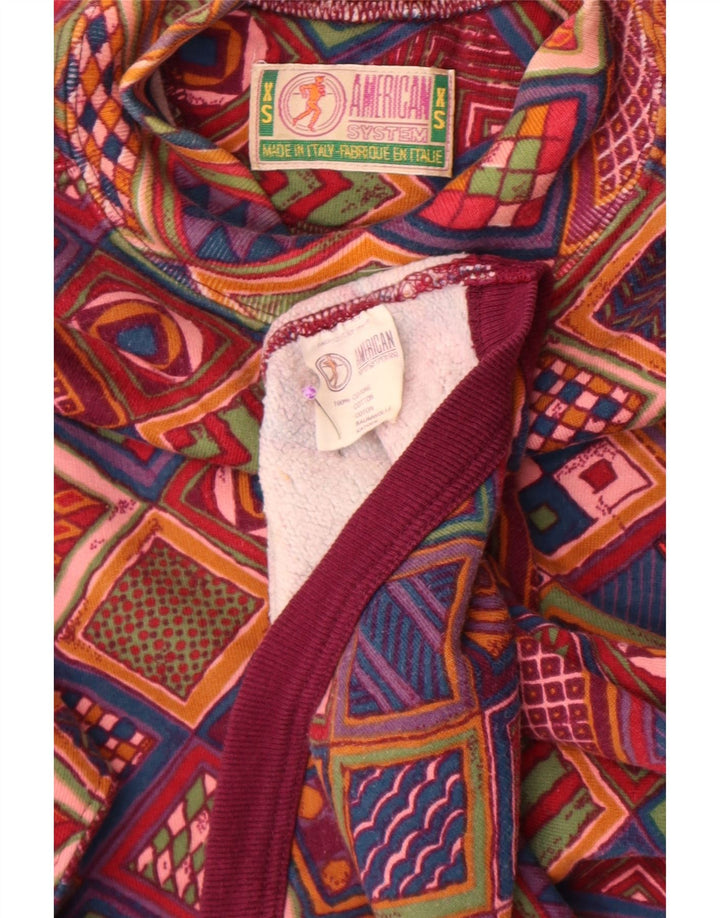 Damska bluza dresowa American System UK 6 XS, wielobarwny patchwork