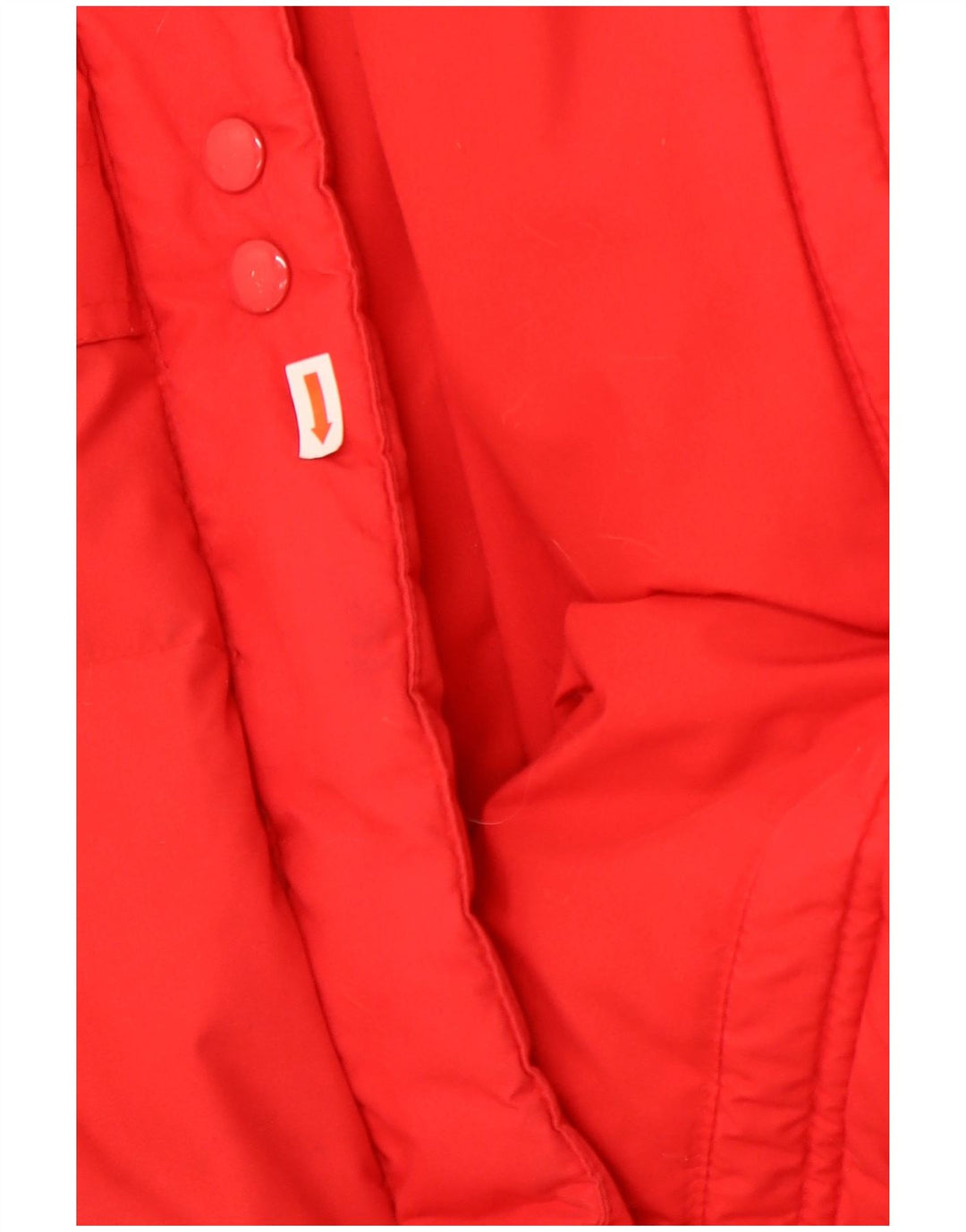 Vintage damski płaszcz oversize z podszewką EU 36/38, mały czerwony poliester