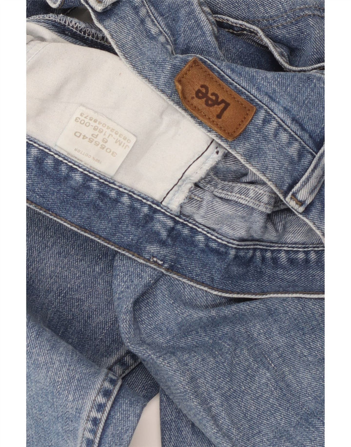 Damskie dżinsy Lee Petite Straight US 6 Medium W28 L28 Niebieskie bawełniane