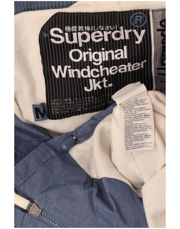 Damska kurtka wiatrówka Superdry Graphic UK 14 Medium Blue