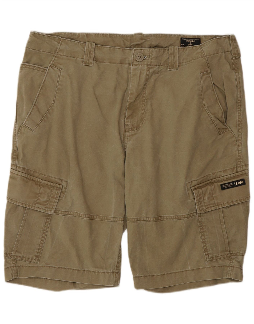 Męskie spodenki cargo Superdry W36, duże, beżowe, bawełniane