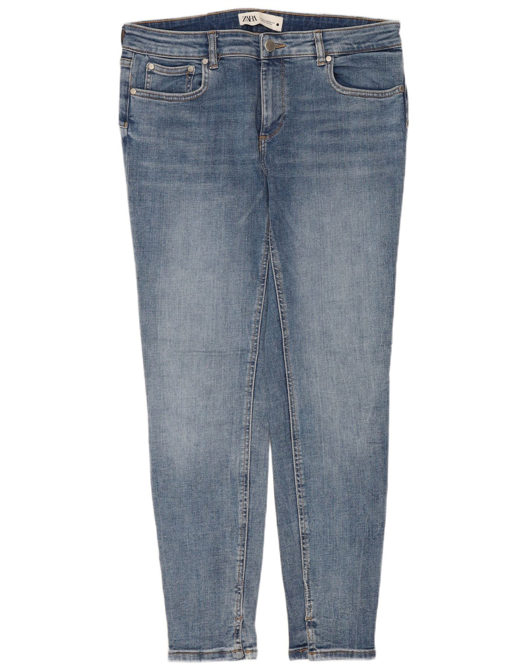 Damskie jeansy slim fit ZARA EU 42 Large W32 L28 Niebieskie