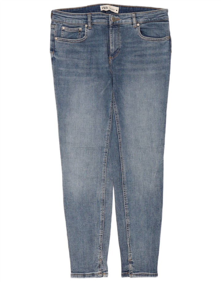 Damskie jeansy slim fit ZARA EU 42 Large W32 L28 Niebieskie