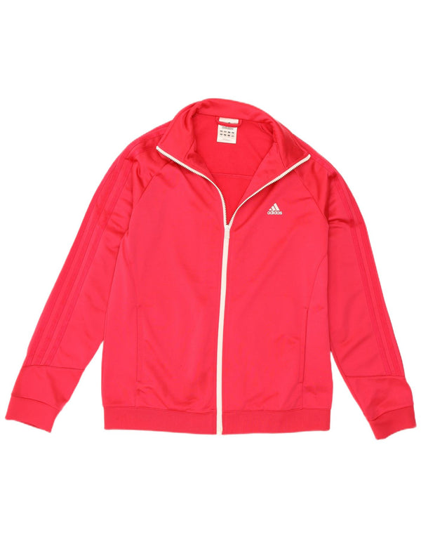 Damska kurtka dresowa Adidas UK 16/18, duża, różowa, poliester