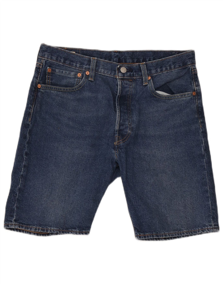 Męskie spodenki jeansowe Levi's 501 W32 Średnioniebieskie, bawełniane