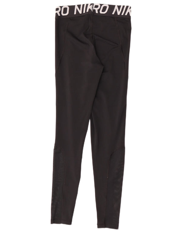 Damskie legginsy Nike Dri Fit Graphic UK 14, średnie czarne