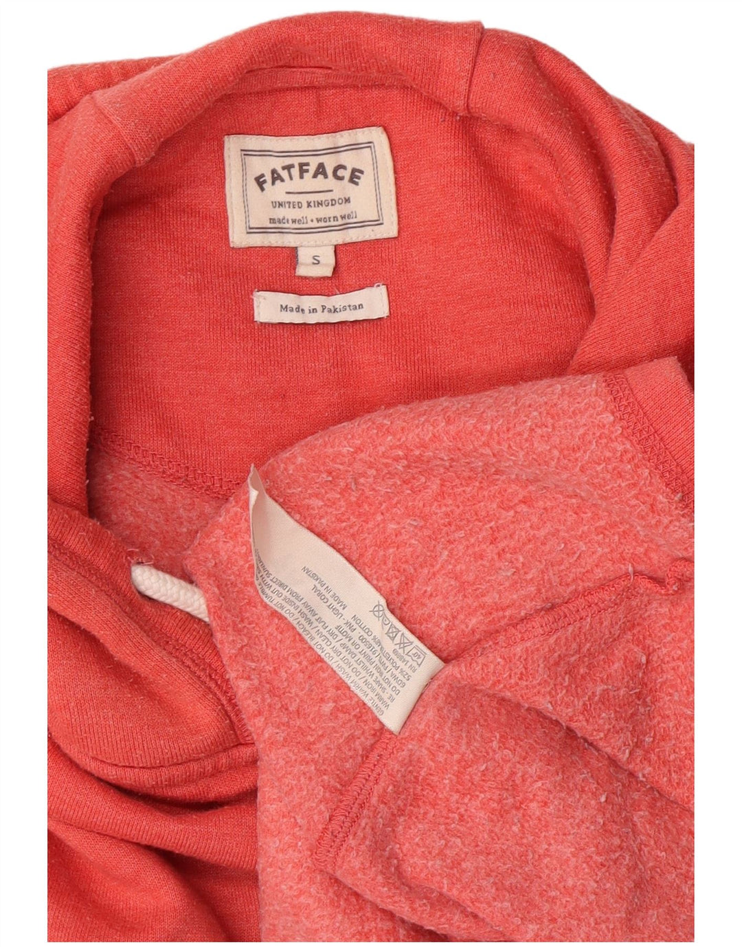 Damski sweter oversize z kapturem Fat Face UK 10, mały, czerwony poliester