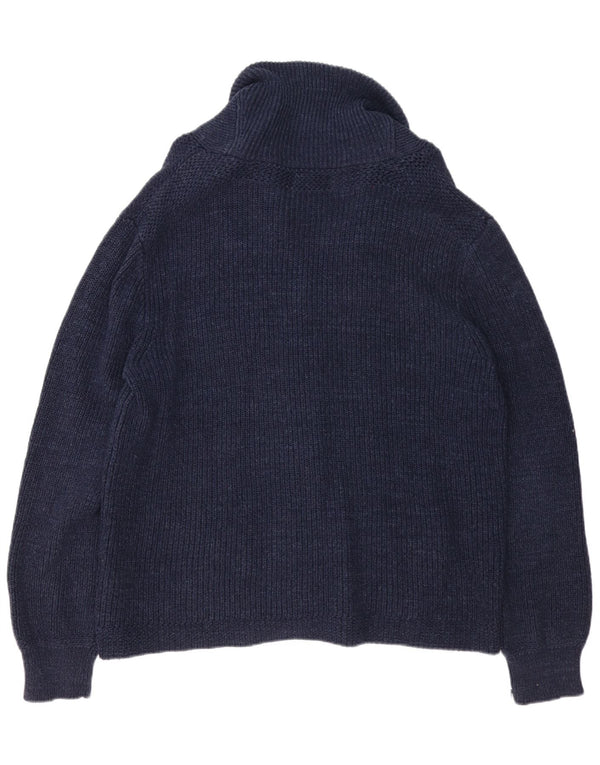 Polo Ralph Lauren Męski sweter rozpinany XL Granatowy, bawełniany