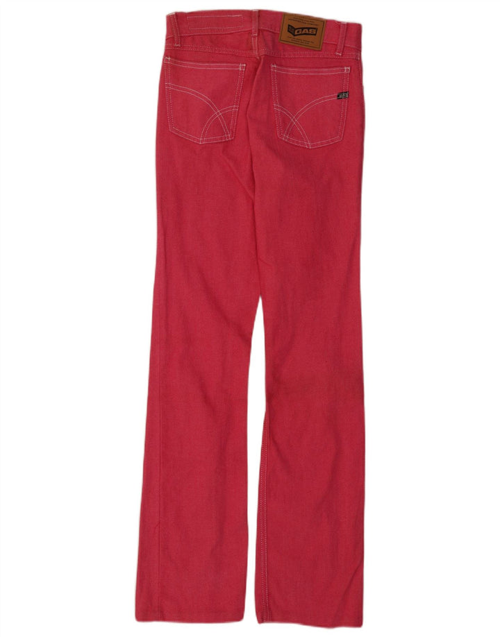 Damskie jeansy Bootcut Gas W26 L31 Różowa bawełna