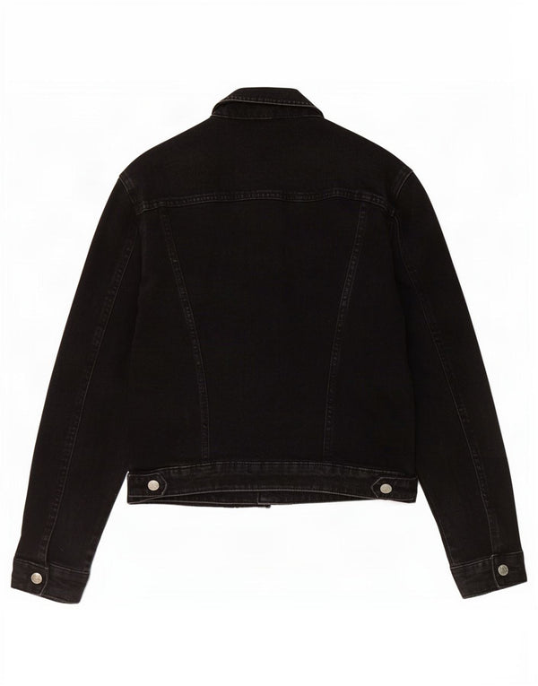 Damska kurtka jeansowa Zara Crop UK 14, duża czarna