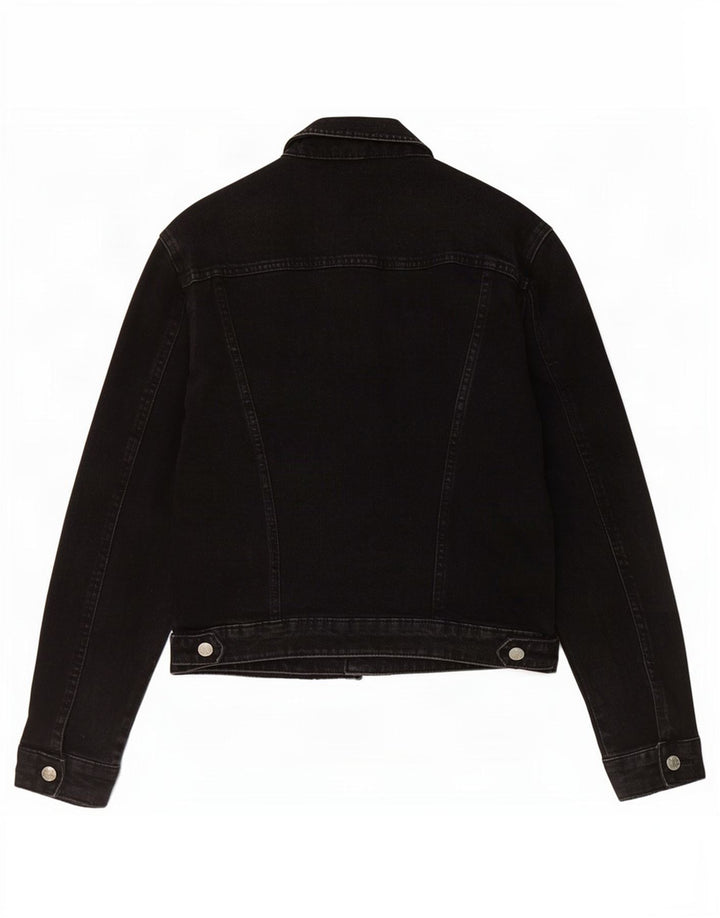 Damska kurtka jeansowa Zara Crop UK 14, duża czarna