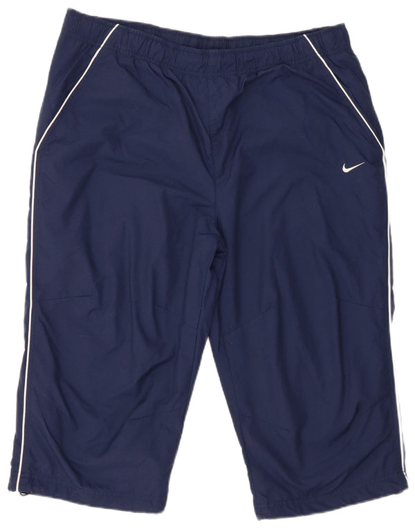 Męskie spodenki sportowe Nike, duże, granatowe, nylonowe
