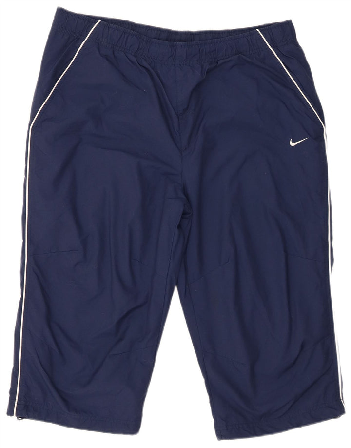 Męskie spodenki sportowe Nike, duże, granatowe, nylonowe