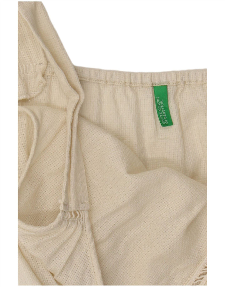 Damski top na ramiączkach Benetton UK 12 Medium Off White