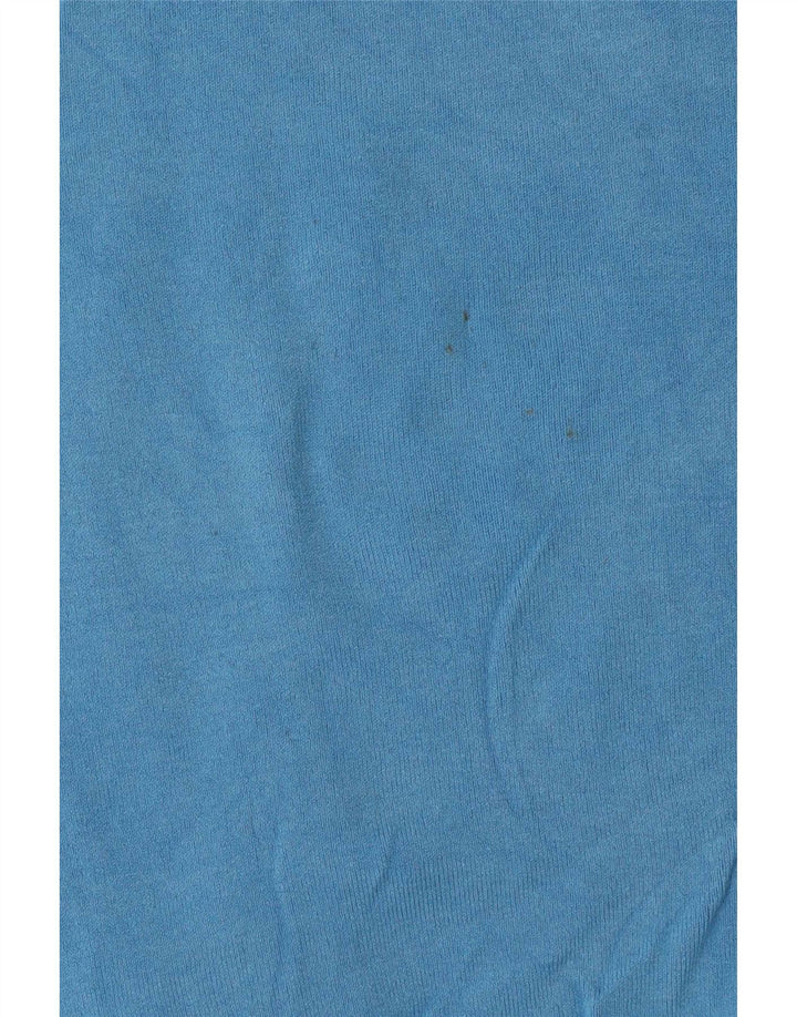 T-shirt damski Zara Top UK 12 Średni niebieski wiskoza