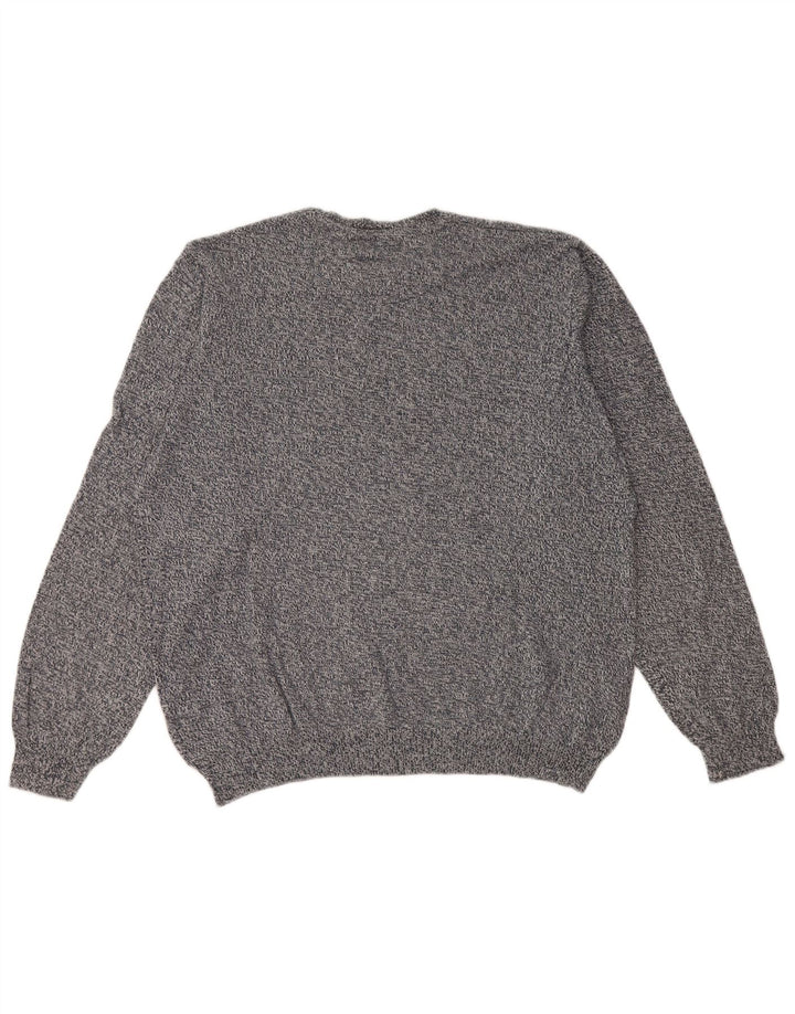 Marks & Spencer Męski sweter z okrągłym dekoltem XL, granatowy, nakrapiany