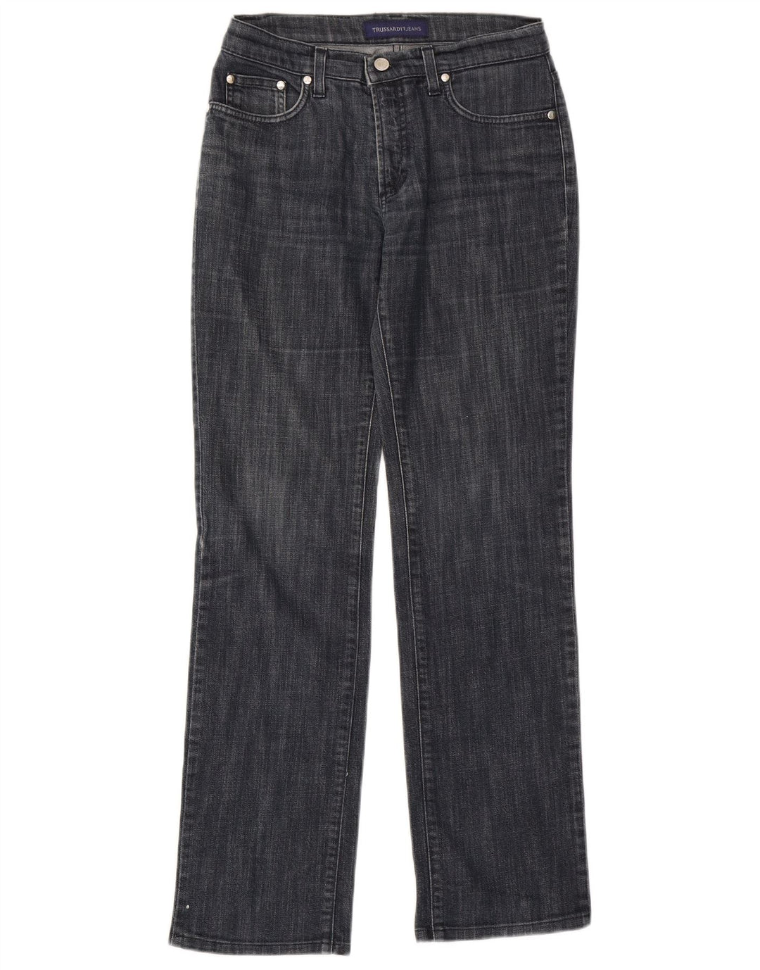 Damskie proste dżinsy Trussardi W27 L30 granatowe
