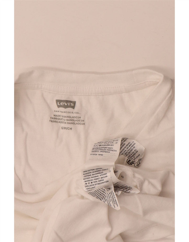 Koszulka damska Levi's Top UK 10 Small, biała bawełna