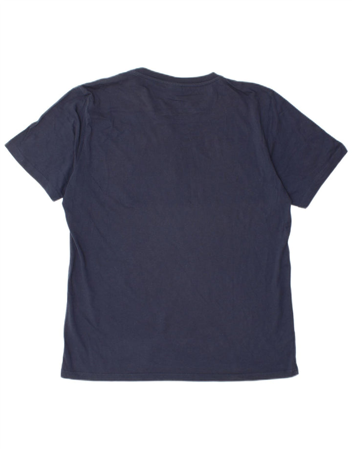 Męski T-shirt z grafiką North Sails, duży, granatowy, bawełniany