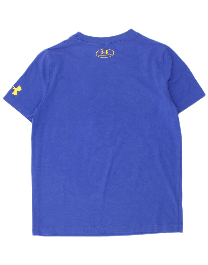 Chłopięcy T-shirt z grafiką Under Armour 7-8 lat, mały, niebieski