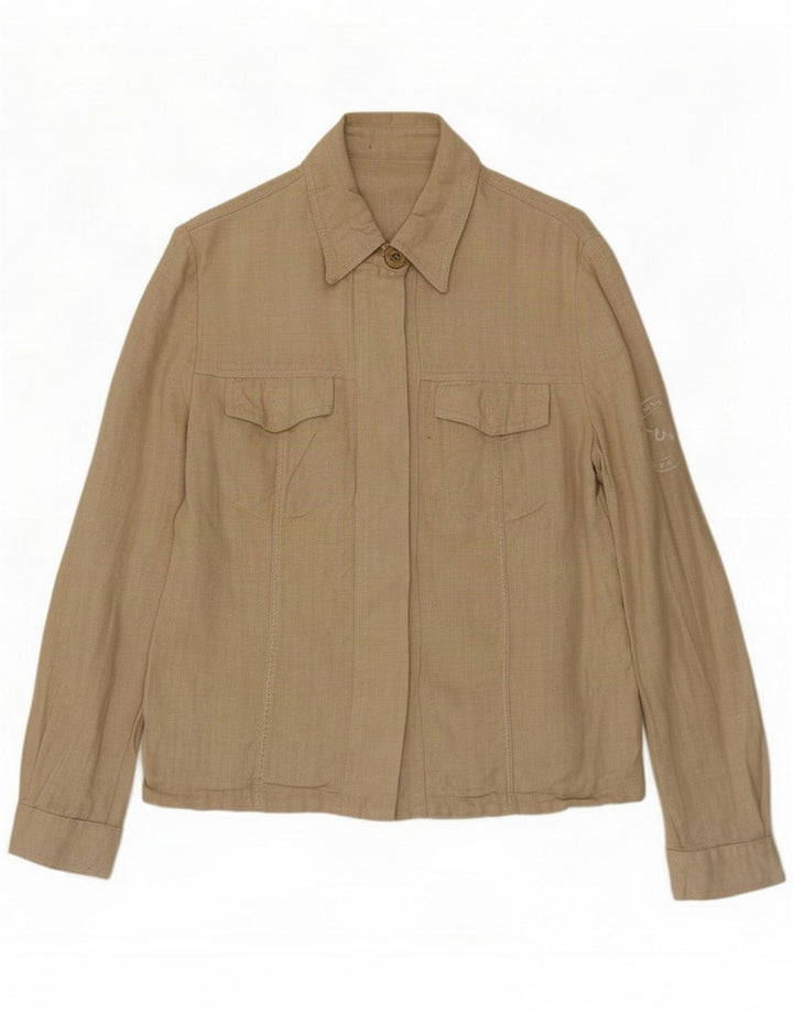Emanuel Ungaro Damska kurtka użytkowa IT 44 Medium Beige Linen