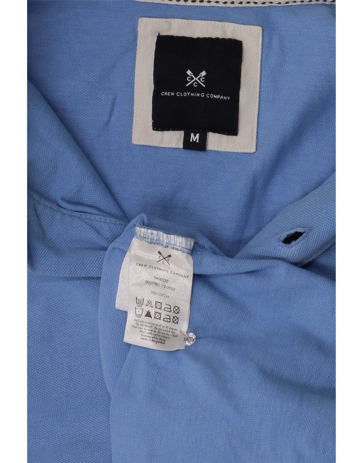 Crew Clothing Męska koszulka polo Średnio niebieska bawełniana w paski