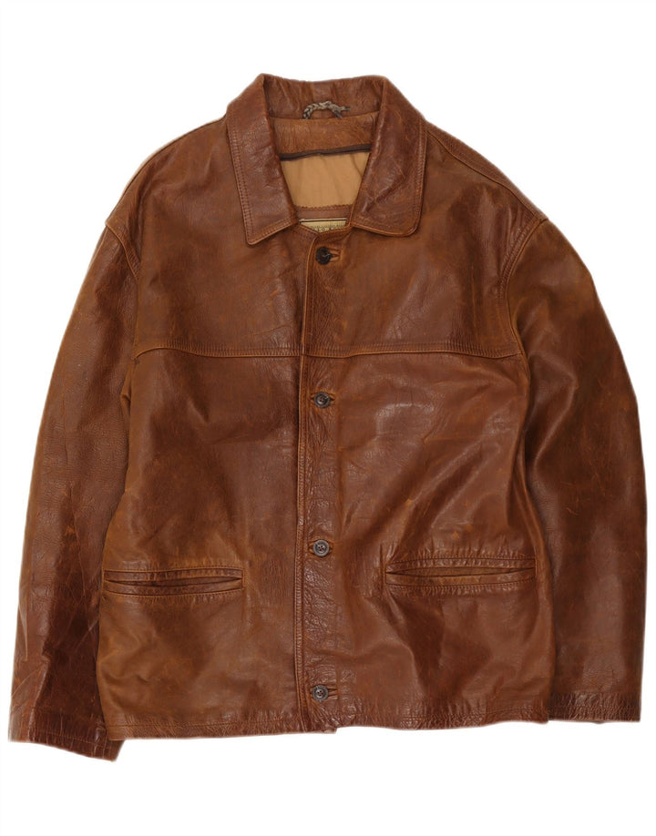 Kurtka skórzana męska Bello UK 42 XL, brązowa