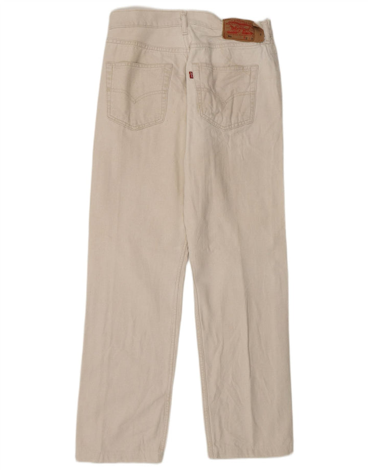 Męskie spodnie na co dzień LEVI'S 501 Straight W32 L30 Białe