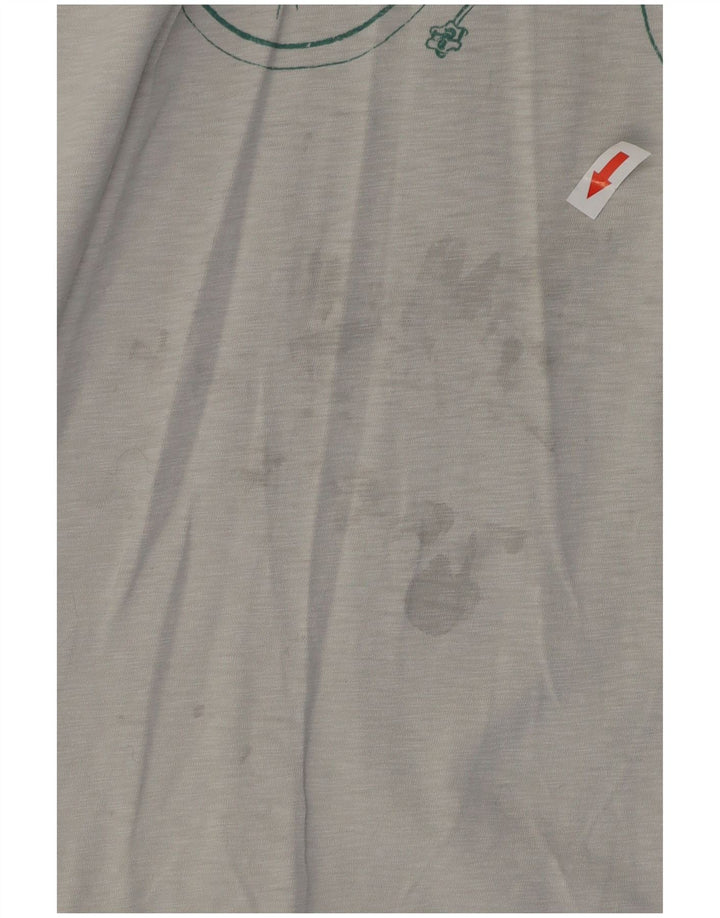 Męski T-shirt z grafiką White Stuff Top, średnioszary, bawełniany
