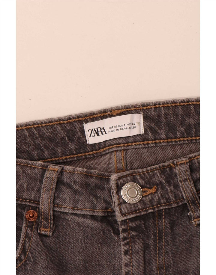 Damskie proste dżinsy Zara EU 40 Medium W30 L29 Szare
