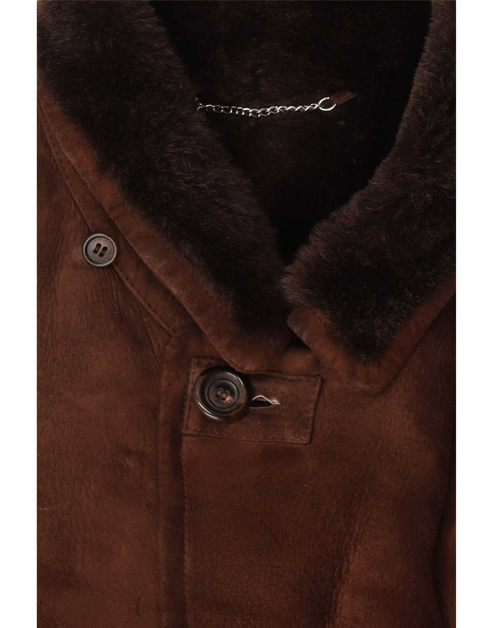 Kurtka męska Shearling Mabrun IT 56 3XL brązowa