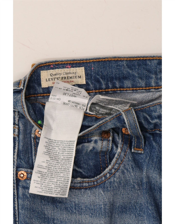 LEVI'S Womens Distressed Skinny Jeans W27 L30 Blue Cotton Vintage Levi's and Second-Hand Levi's from Messina Hembry 