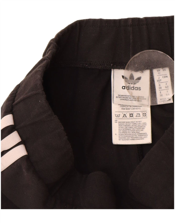 Legginsy damskie Adidas UK 12, średnie, czarne, bawełniane