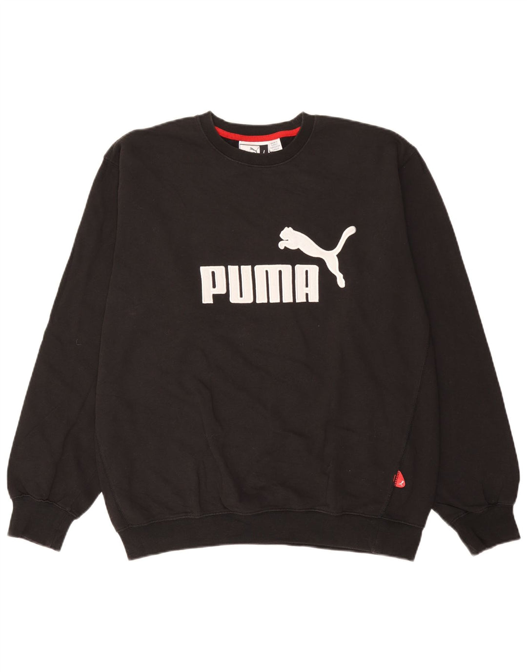 Męska bluza z grafiką Puma, duża, czarna, bawełniana