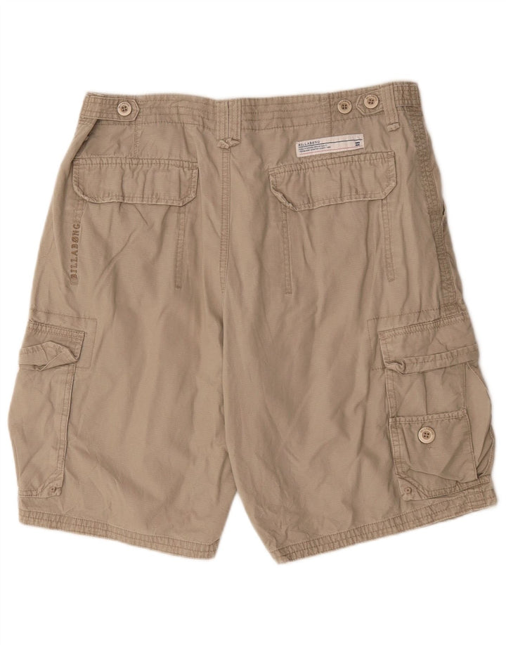 Męskie spodenki cargo Billabong W34, duże, beżowe, bawełniane