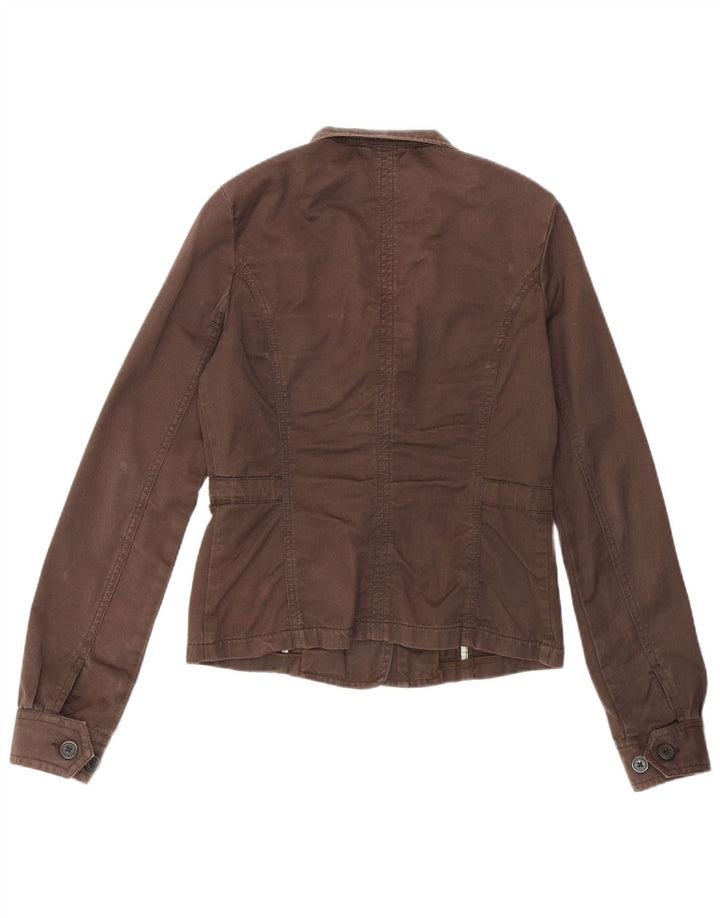Damska kurtka wojskowa Woolrich UK 8 Small Brown Cotton