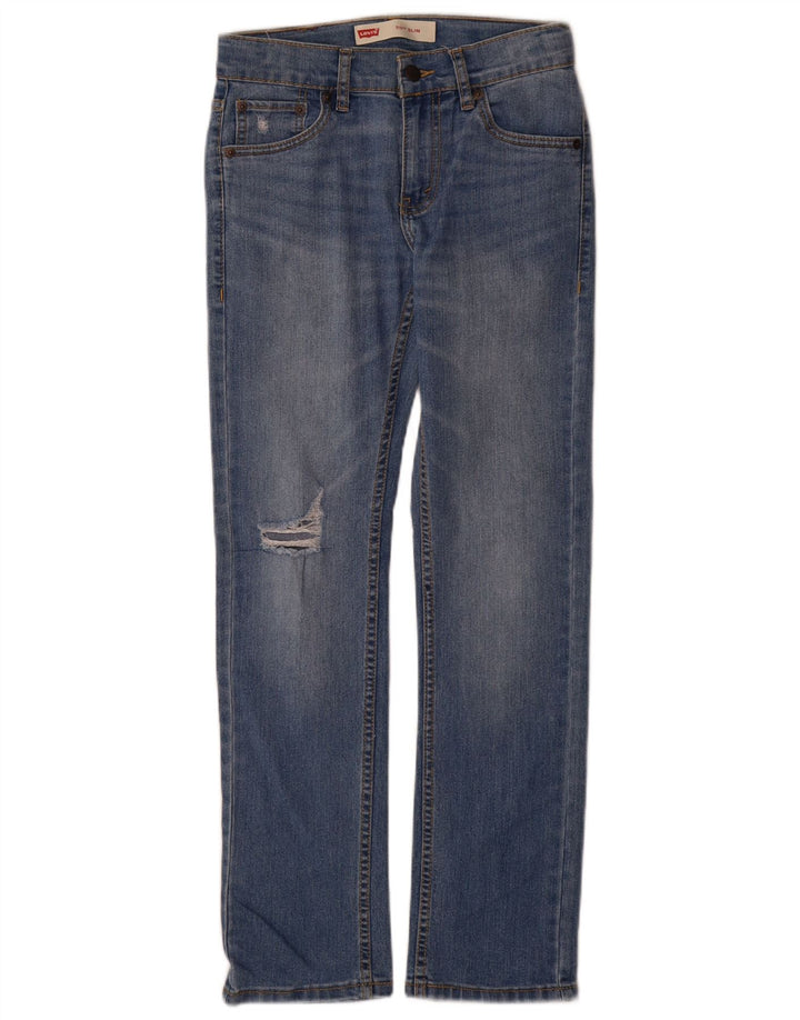 Levi's Boys 511 Distressed Slim Jeans 11-12 lat W26 L29 Niebieski