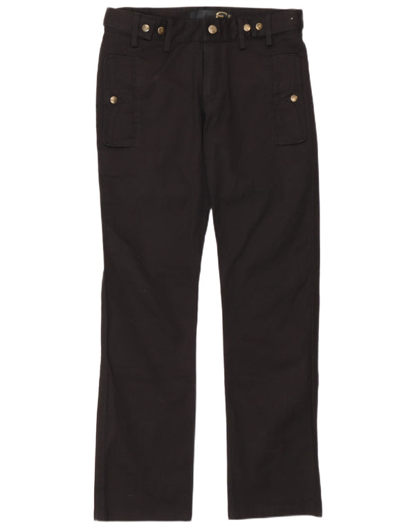 Proste spodnie damskie Just Cavalli IT 44 Medium W30 L30 Czarne