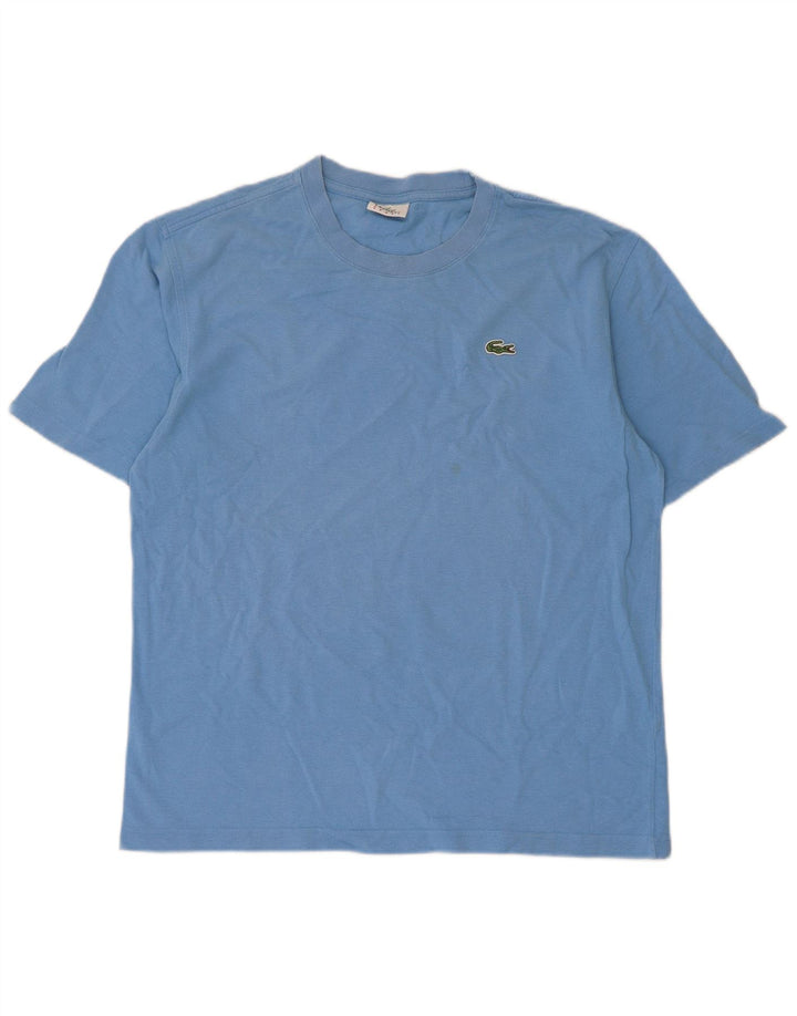 T-shirt męski Lacoste, rozmiar 4, średni niebieski, bawełniany