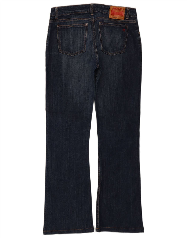 Damskie jeansy Bootcut REPLAY W30 L28 Niebieskie, bawełniane