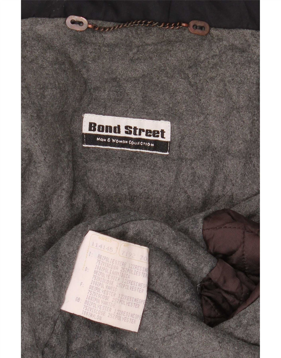 Męski płaszcz wiatrówkowy Bond Street IT 52 XL, granatowy, poliester