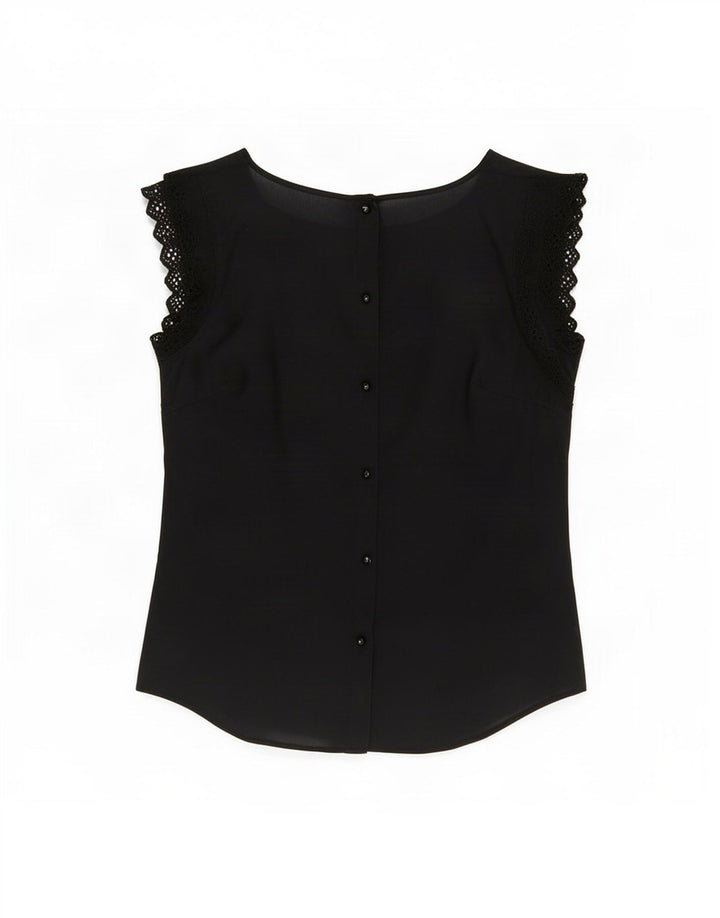 Bluzka damska Maison Scotch Top US 1 XS Czarny jedwab
