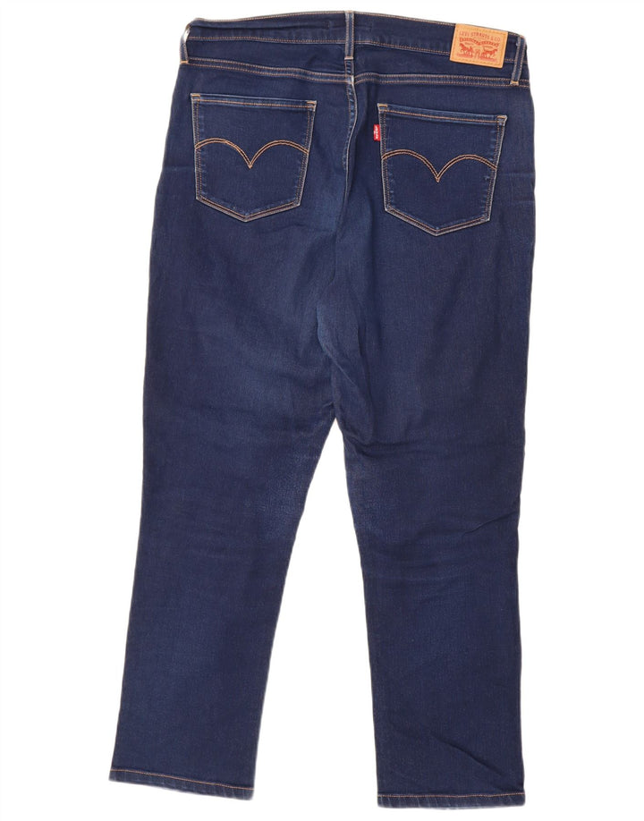Damskie jeansy Levi's 724 z wysokim stanem i prostym W32 L26 granatowe