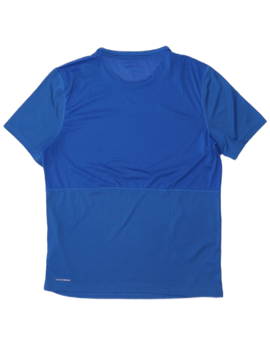 T-shirt damski Reebok Top UK 16, duży, niebieski, poliester z blokami kolorów