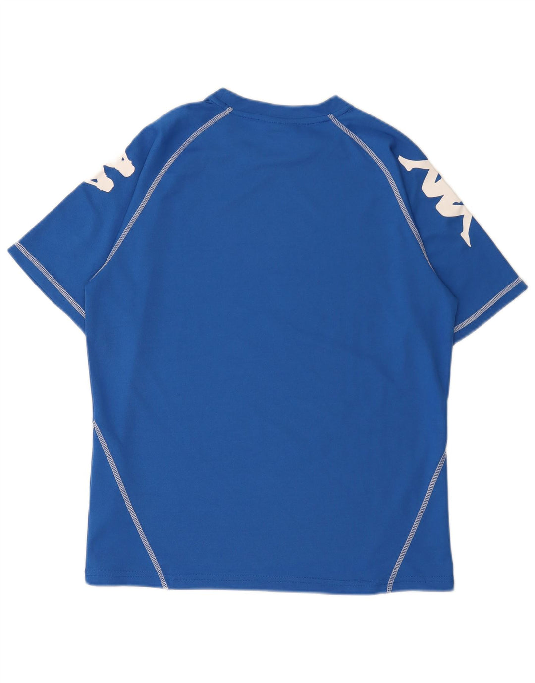 Męski T-shirt z grafiką Kappa, duży, niebieski poliester